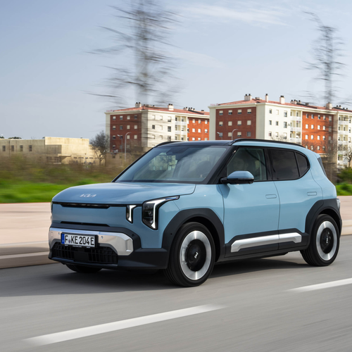 2027 Kia EV2 Frost Blue Front View