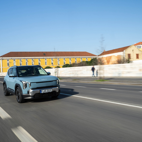 2027 Kia EV2 Frost Blue Front View