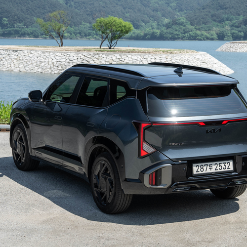 2027 Kia Seltos HEV X-Line Gravity Grey Rear View