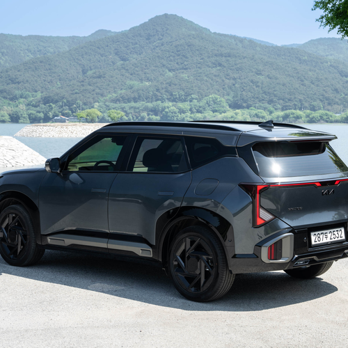 2027 Kia Seltos HEV X-Line Gravity Grey Rear View
