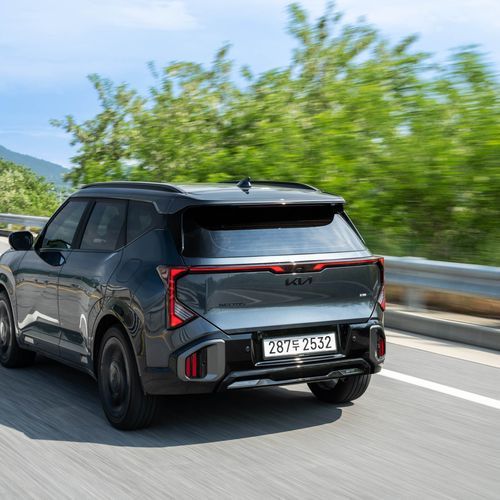 2027 Kia Seltos HEV X-Line Gravity Grey Rear View