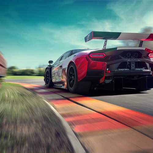 2026 Lamborghini Temerario GT3 Rear View