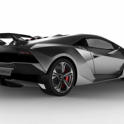 2010 Lamborghini Sesto Elemento Concept Rear View