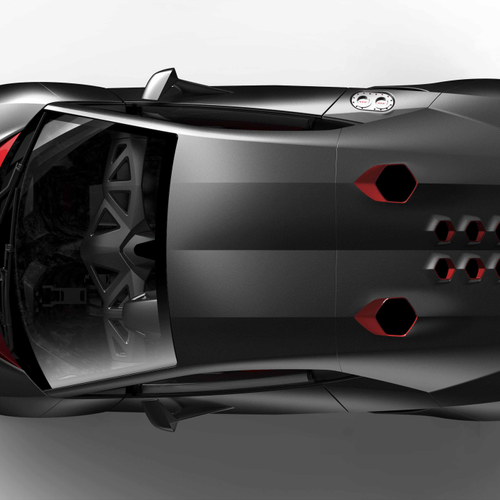 2010 Lamborghini Sesto Elemento Concept Top View