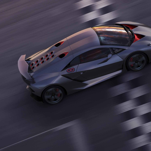 2010 Lamborghini Sesto Elemento Concept Top View
