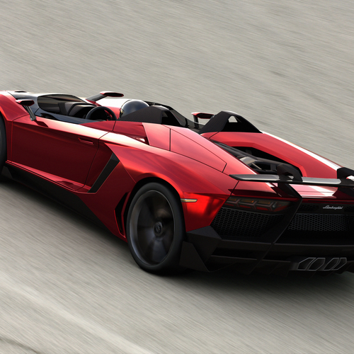 2012 Lamborghini Aventador J Concept Rear View