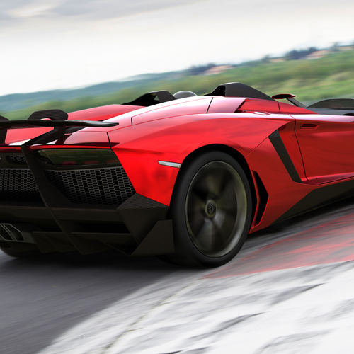 2012 Lamborghini Aventador J Concept Rear View