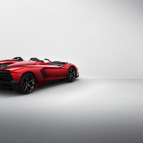 2012 Lamborghini Aventador J Concept Rear View