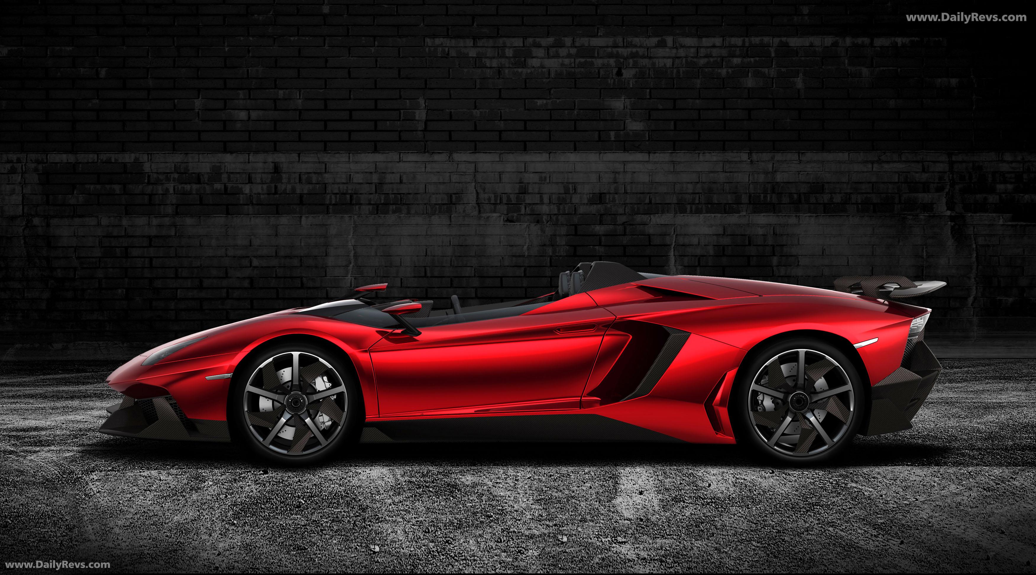 2012 Lamborghini Aventador J Concept Side View