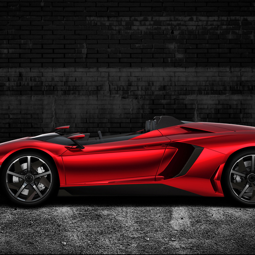2012 Lamborghini Aventador J Concept Side View