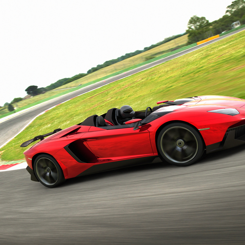 2012 Lamborghini Aventador J Concept Side View