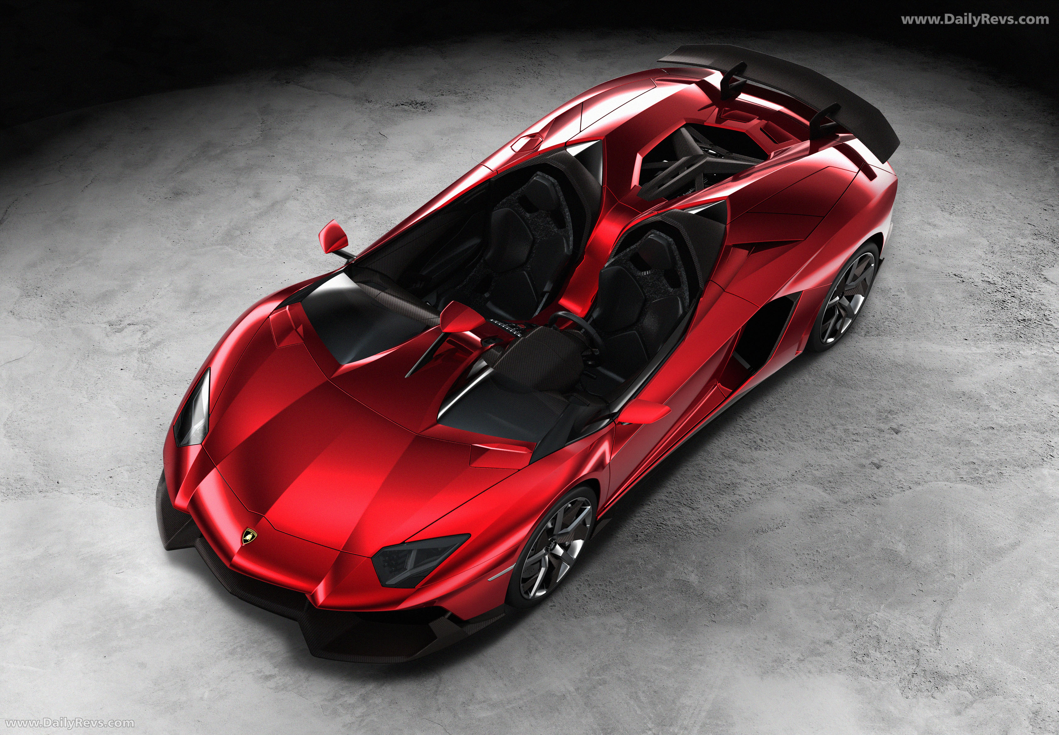 2012 Lamborghini Aventador J Concept Top View