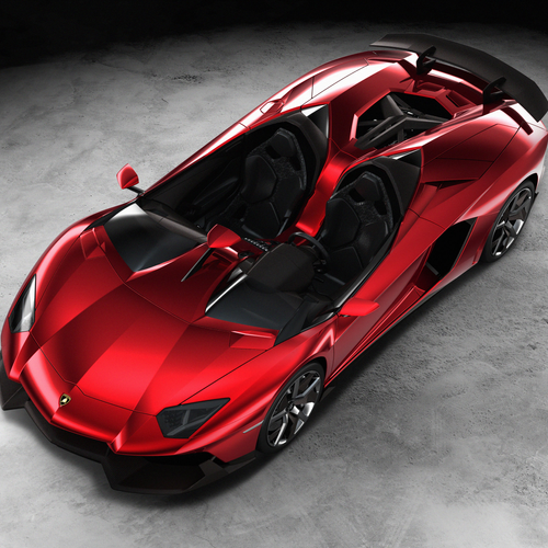 2012 Lamborghini Aventador J Concept Top View