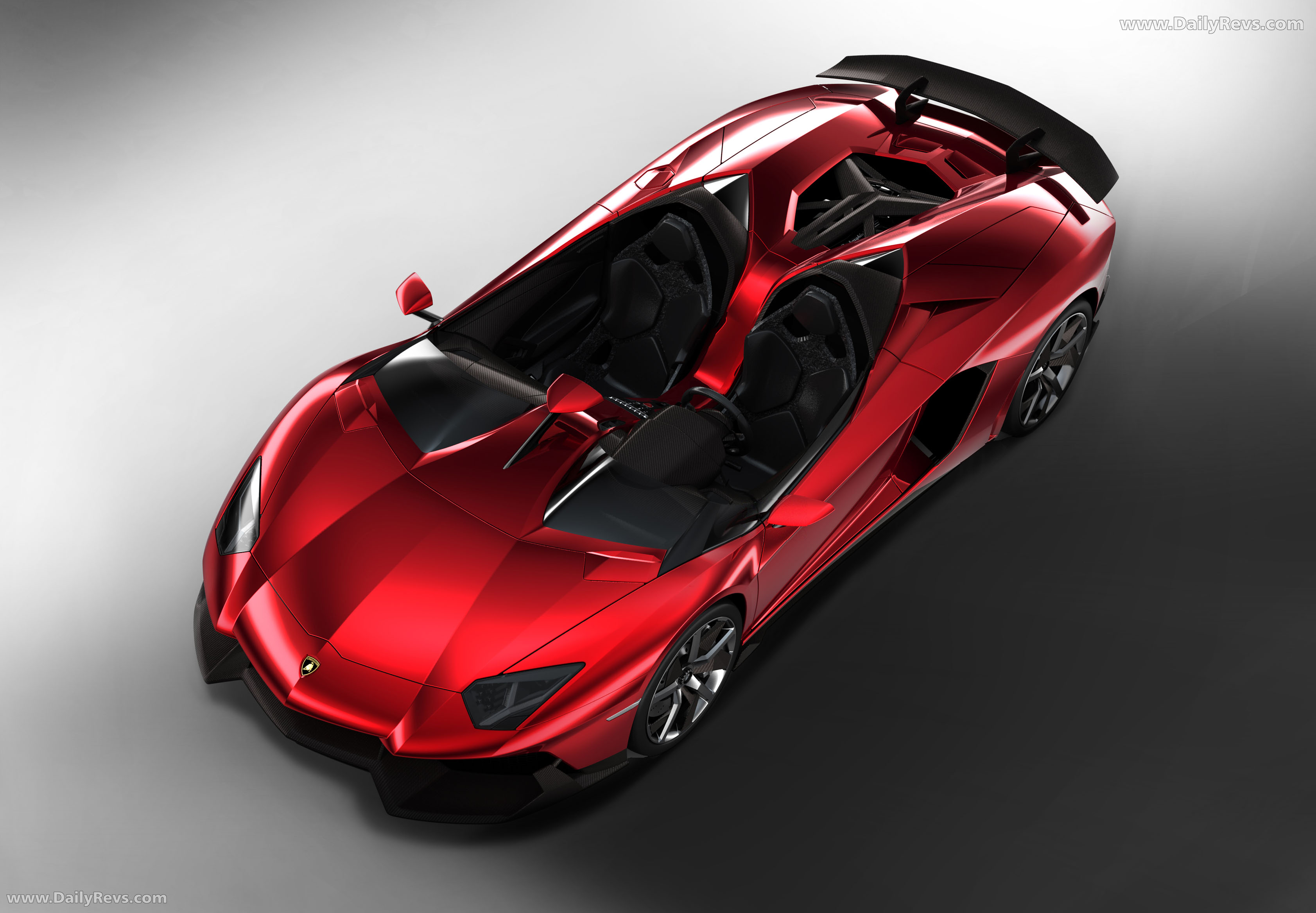 2012 Lamborghini Aventador J Concept Top View