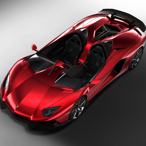 2012 Lamborghini Aventador J Concept Top View