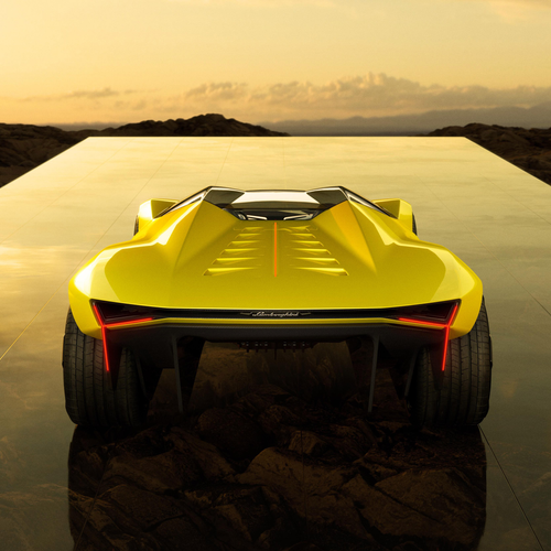2025 Lamborghini Manifesto Concept Rear View