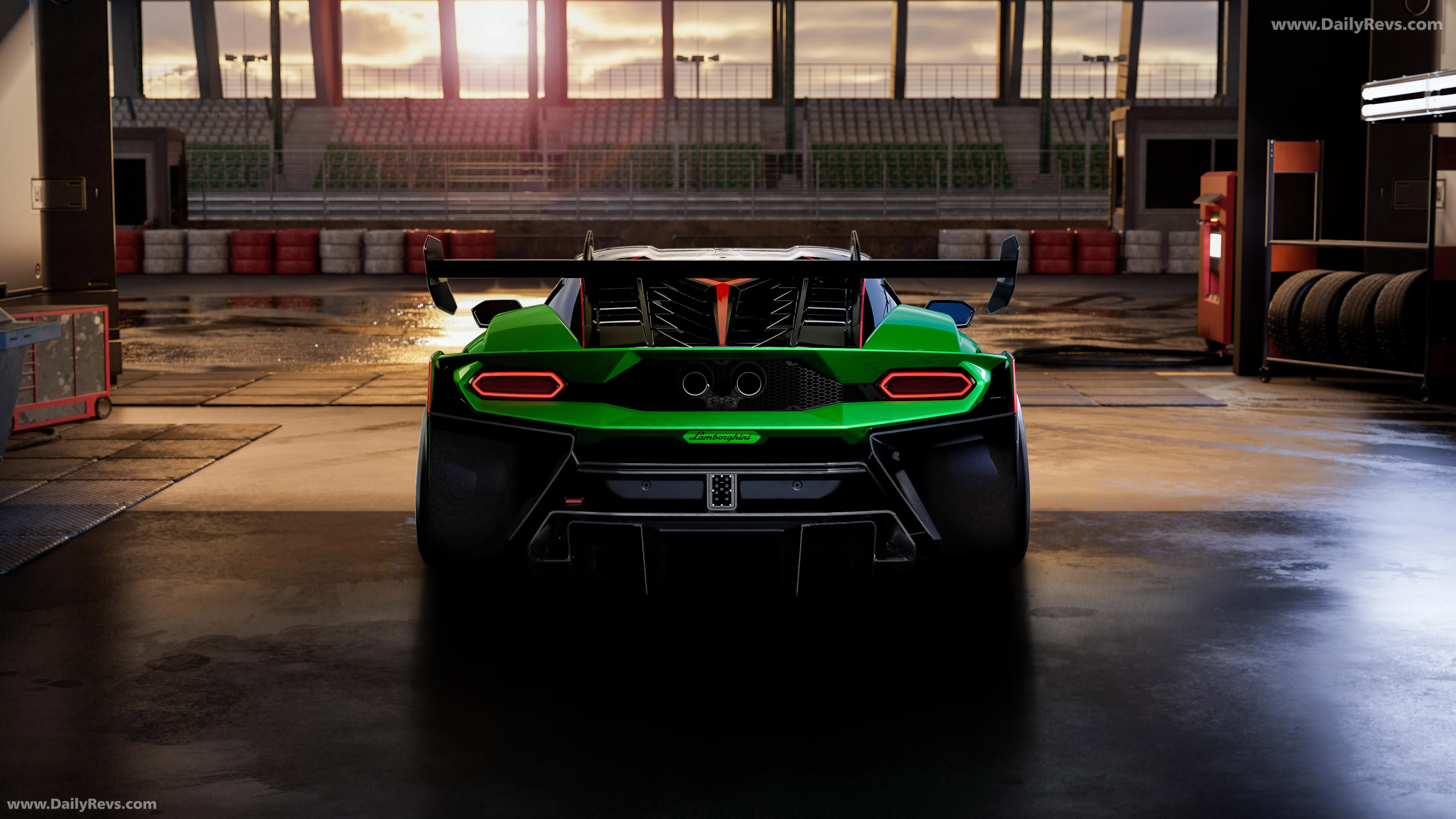 2026 Lamborghini Temerario Super Trofeo Rear View