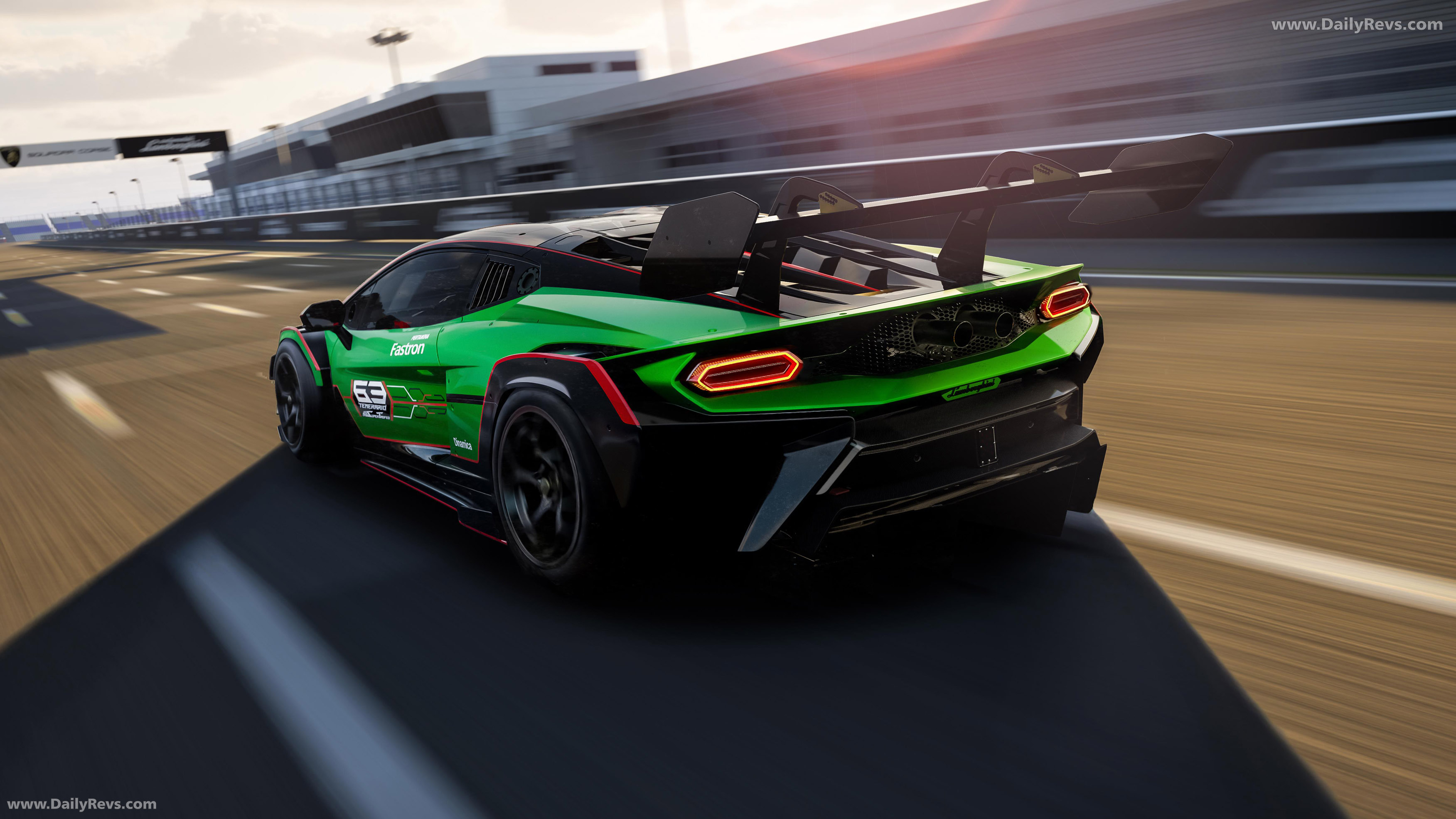 2026 Lamborghini Temerario Super Trofeo Rear View