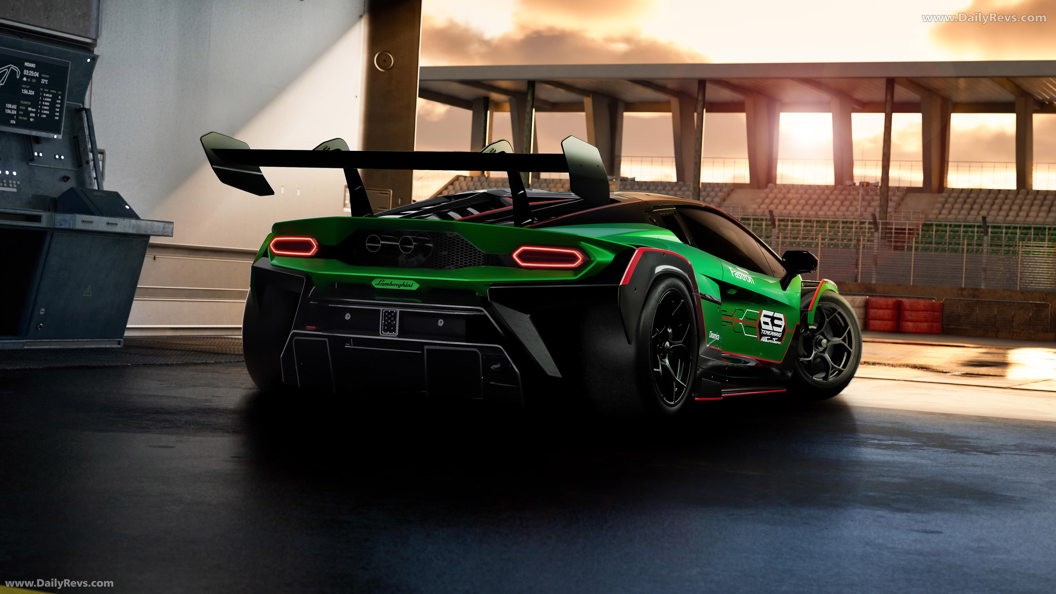 2026 Lamborghini Temerario Super Trofeo Rear View