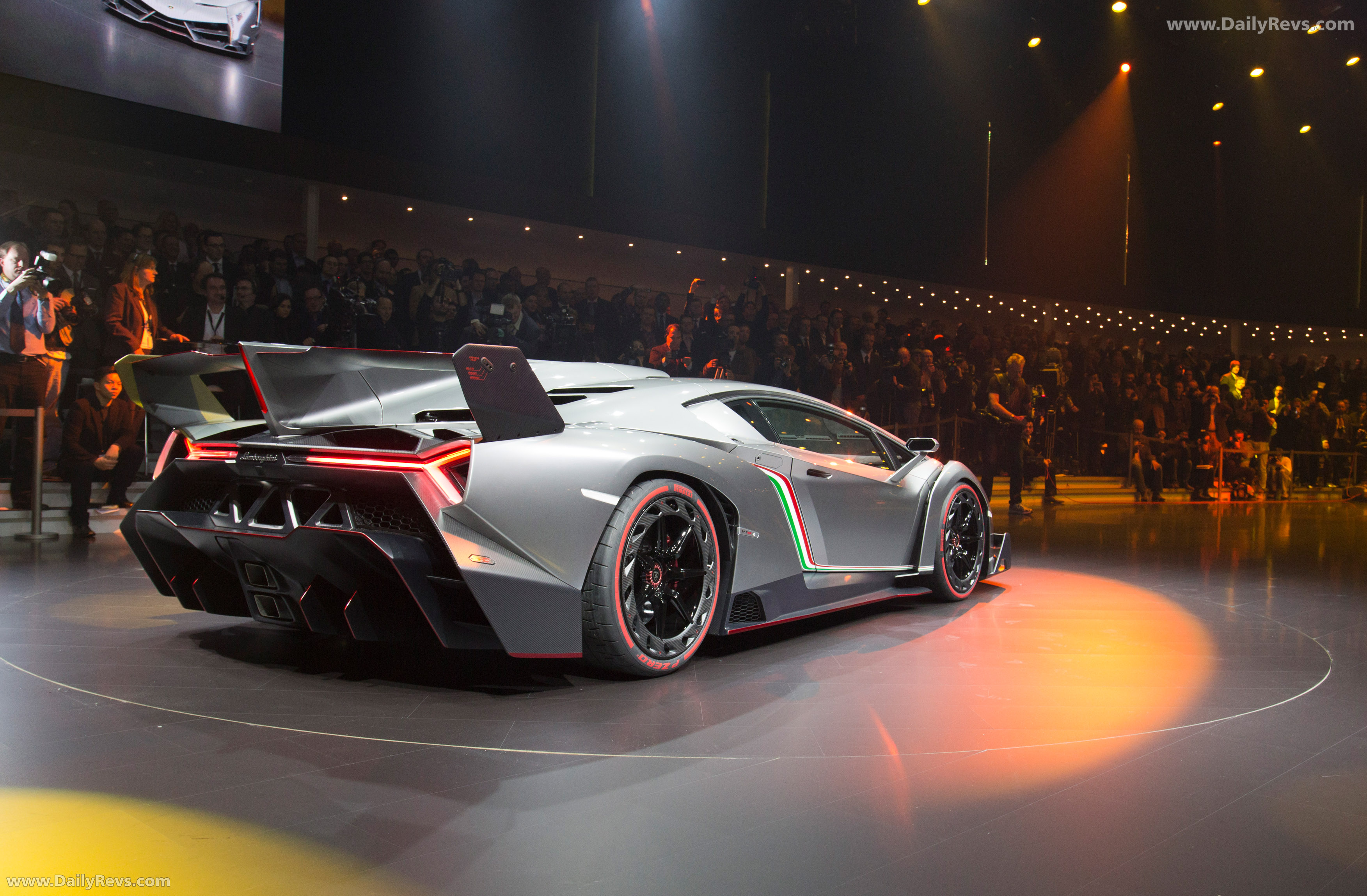 2013 Lamborghini Veneno Rear View