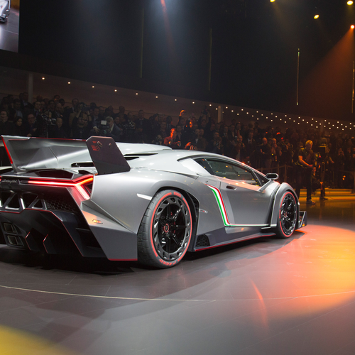 2013 Lamborghini Veneno Rear View