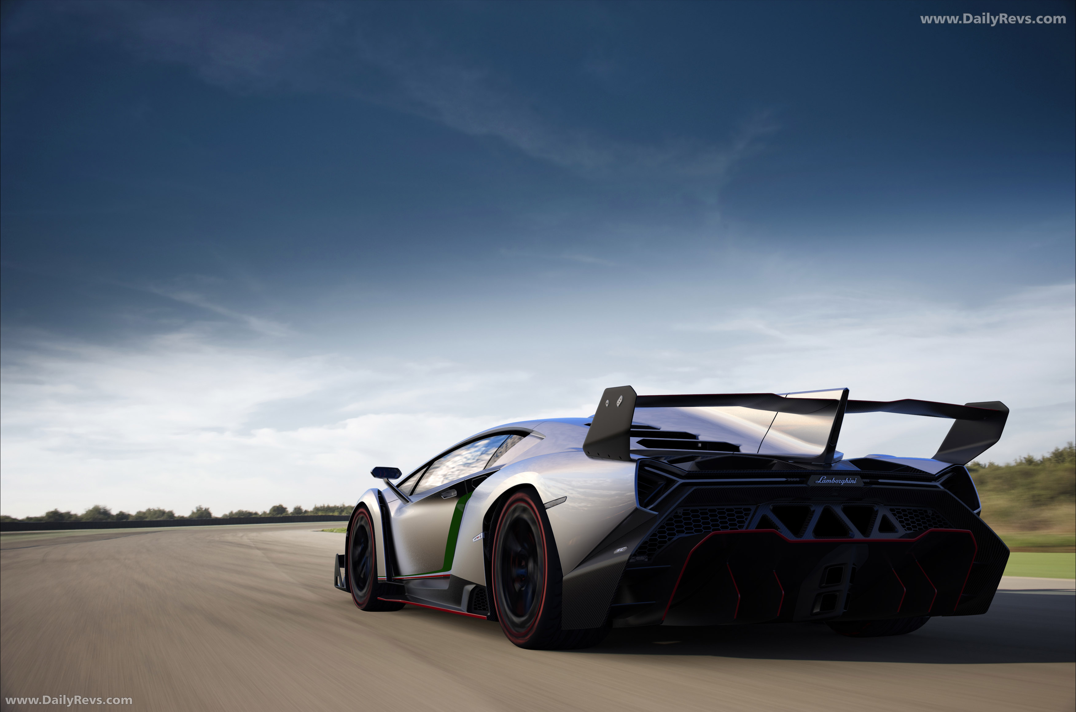 2013 Lamborghini Veneno Rear View