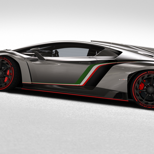2013 Lamborghini Veneno Side View