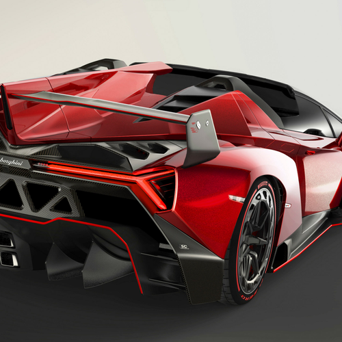 2014 Lamborghini Veneno Roadster Rear View
