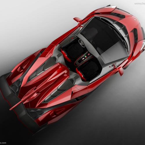 2014 Lamborghini Veneno Roadster Top View