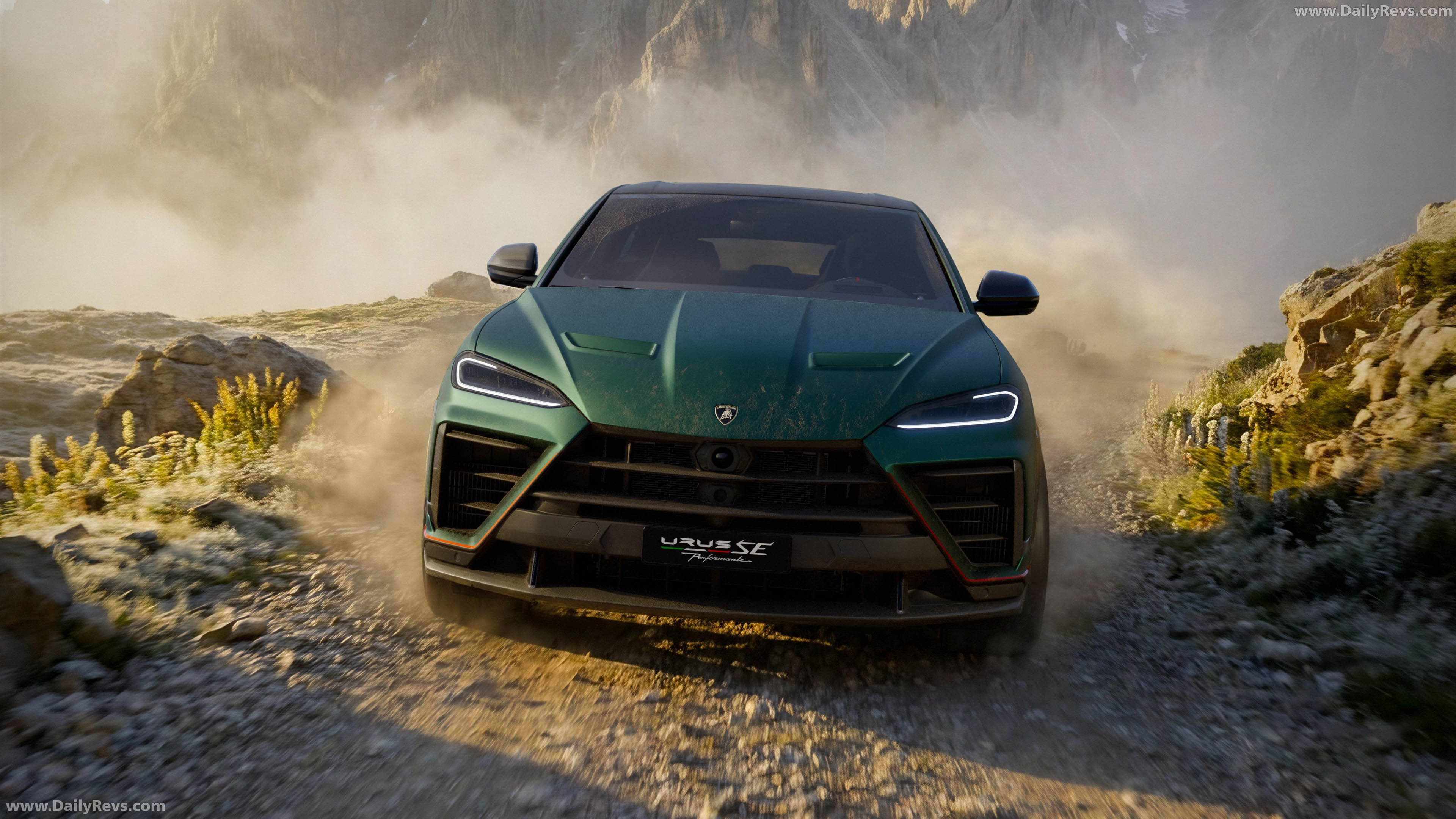 2027 Lamborghini Urus SE Performante Verde Hydra Front View
