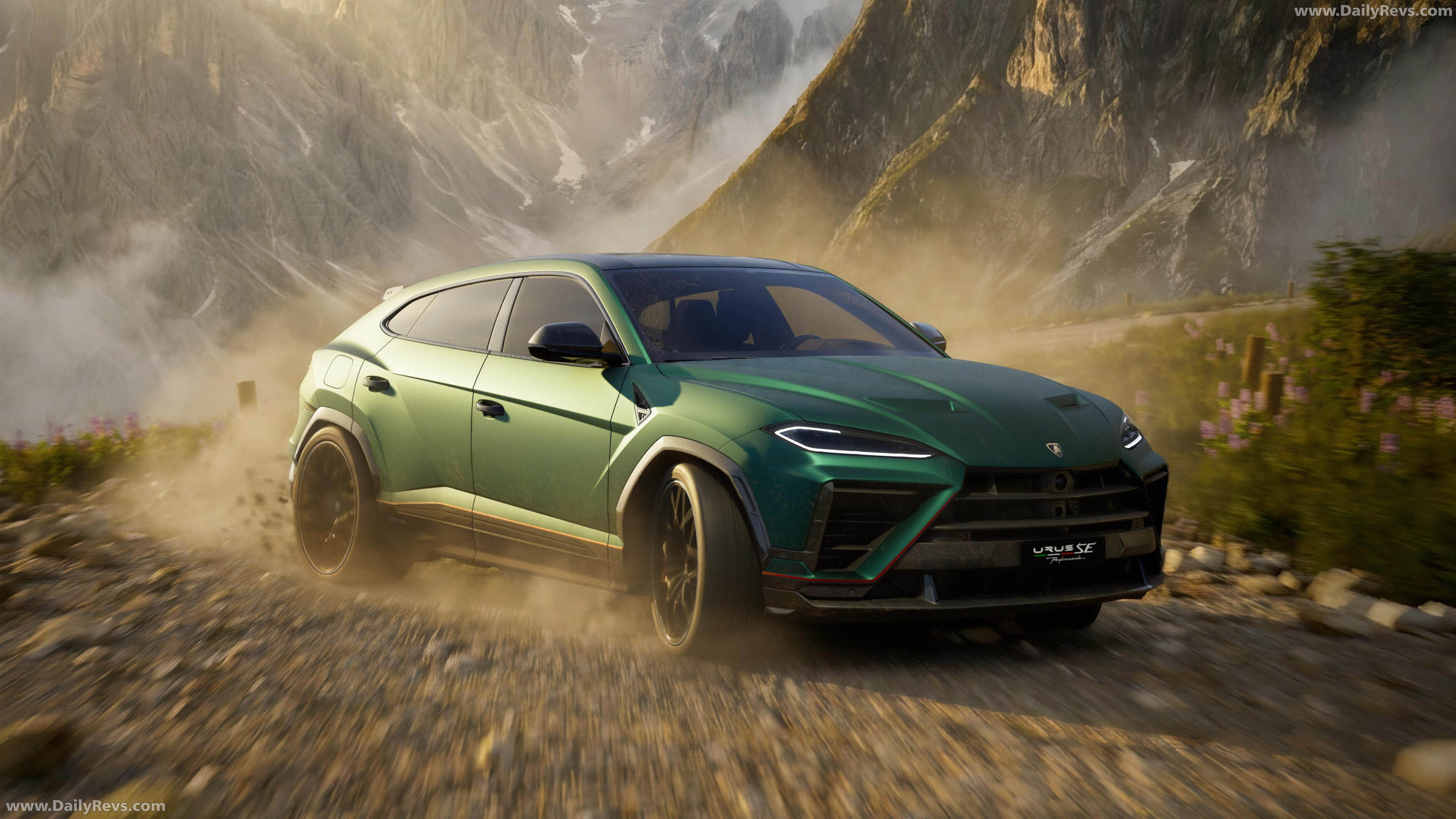 2027 Lamborghini Urus SE Performante Verde Hydra Front View