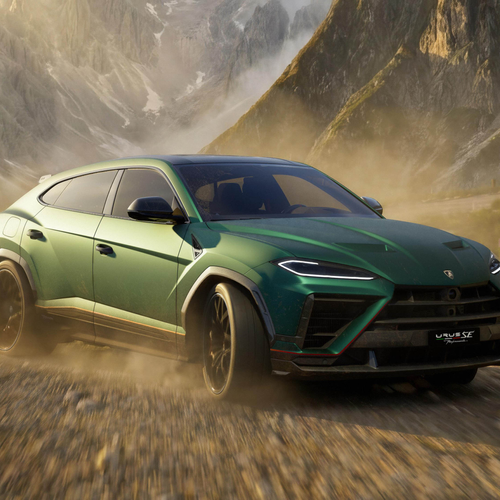 2027 Lamborghini Urus SE Performante Verde Hydra Front View