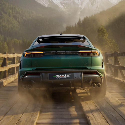 2027 Lamborghini Urus SE Performante Verde Hydra Rear View