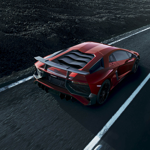 2016 Lamborghini Aventador LP750-4 SV Rear View