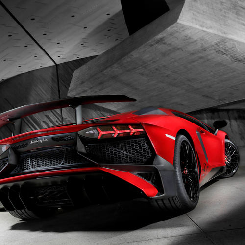 2016 Lamborghini Aventador LP750-4 SV Rear View