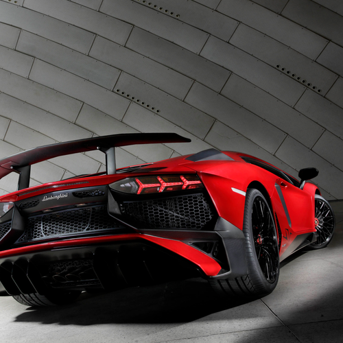 2016 Lamborghini Aventador LP750-4 SV Rear View