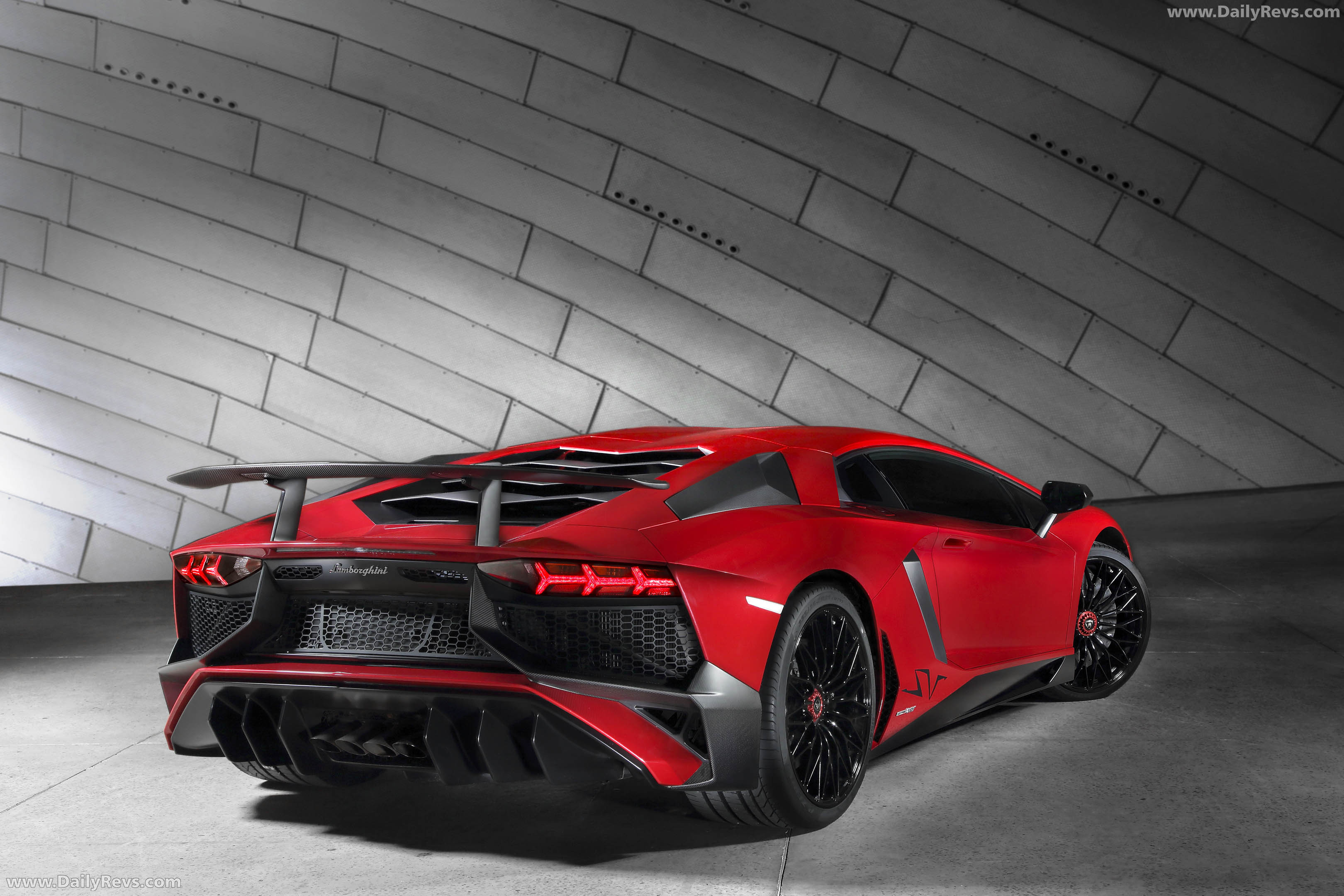 2016 Lamborghini Aventador LP750-4 SV Rear View
