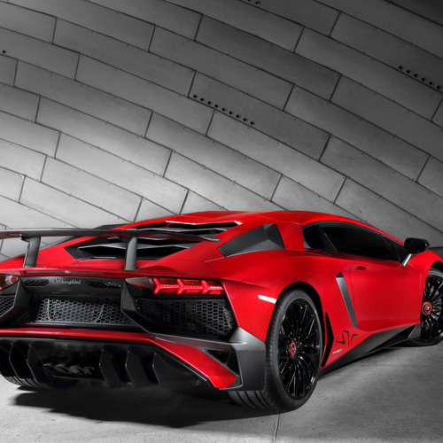 2016 Lamborghini Aventador LP750-4 SV Rear View
