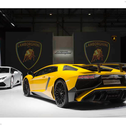 2016 Lamborghini Aventador LP750-4 SV Rear View