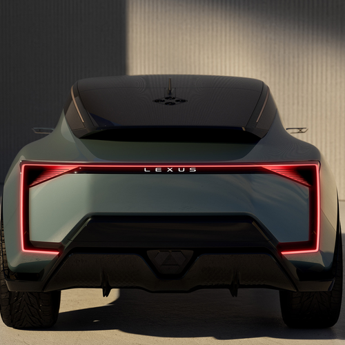 2025 Lexus LS Coupe Concept Rear View