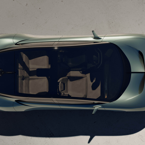 2025 Lexus LS Coupe Concept Top View