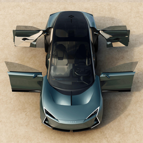 2025 Lexus LS Coupe Concept Top View