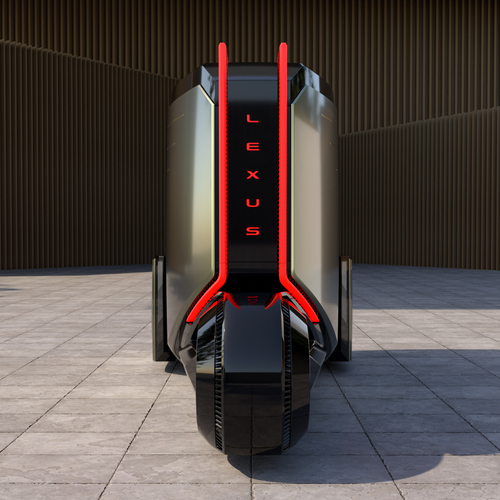 2025 Lexus LS Micro Concept Rear View