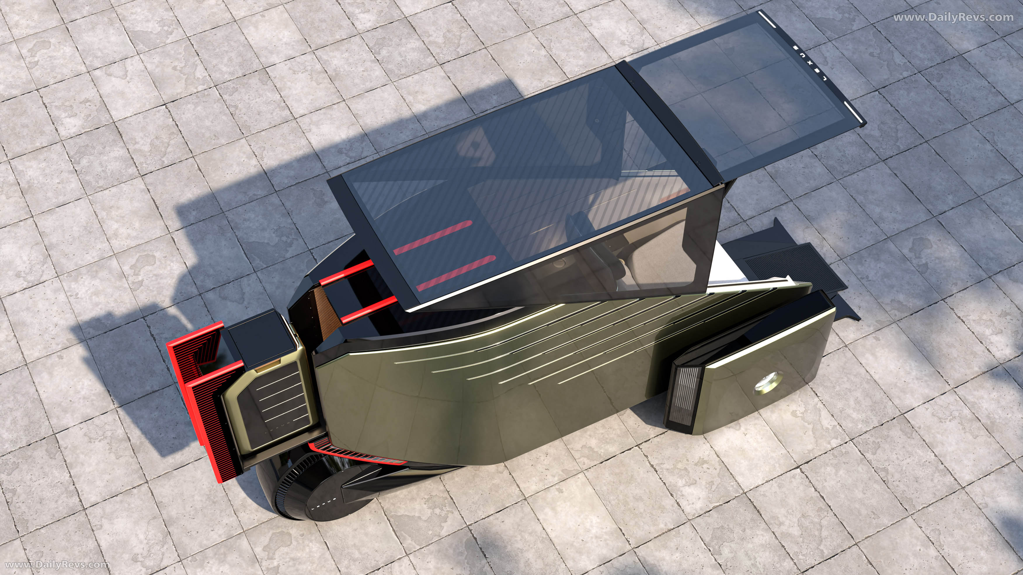 2025 Lexus LS Micro Concept Top View