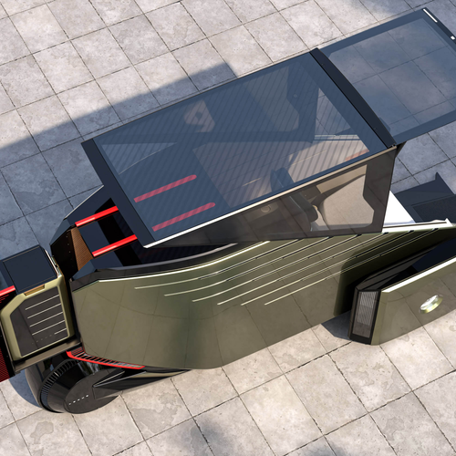 2025 Lexus LS Micro Concept Top View