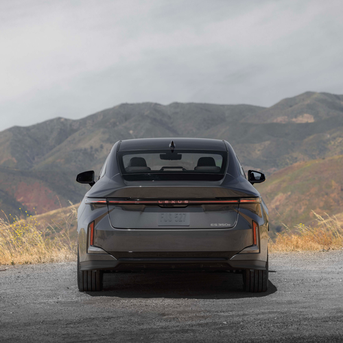 2026 Lexus ES 350e Luxury Executive Sonic Grey Rear View