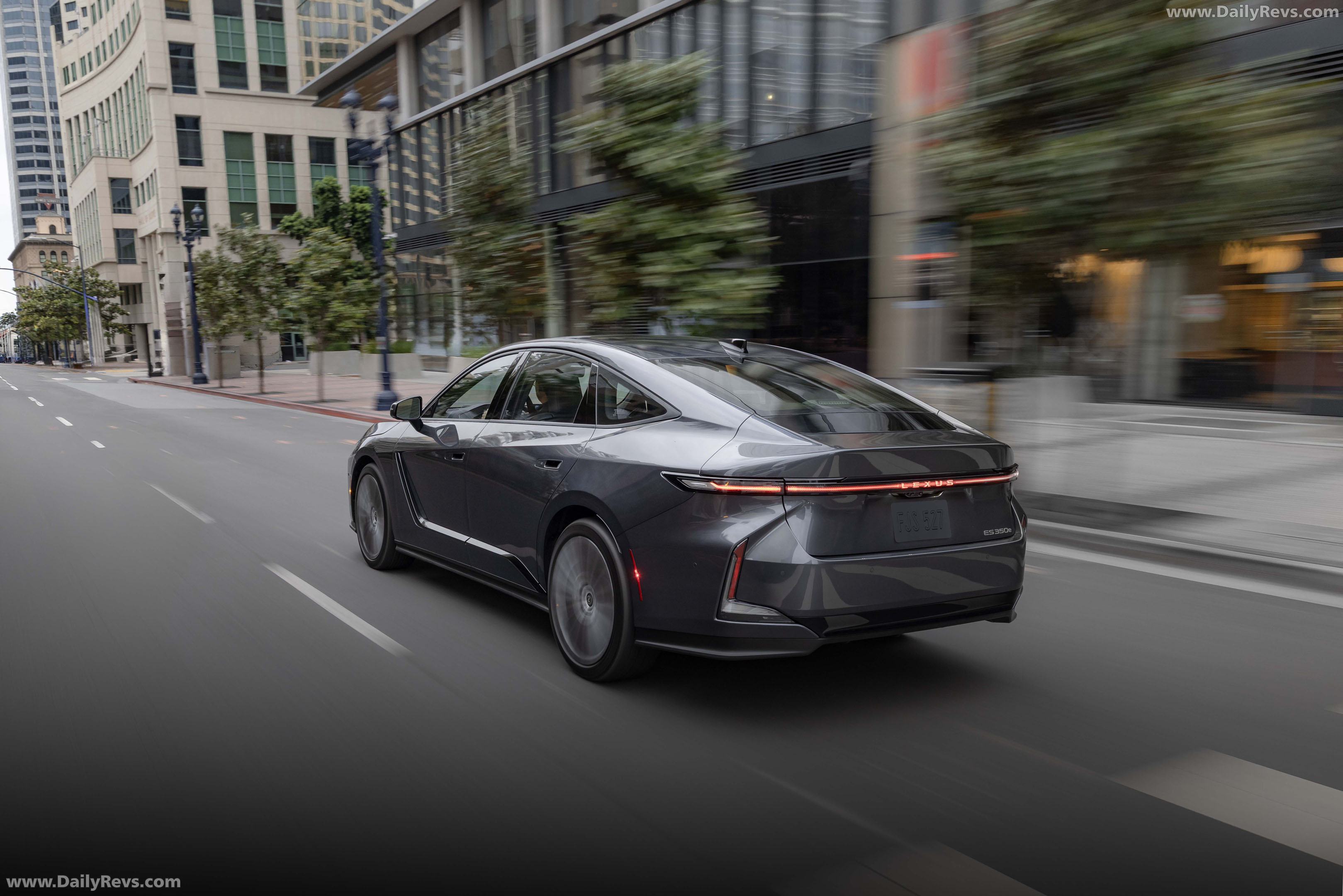 2026 Lexus ES 350e Luxury Executive Sonic Grey Rear View