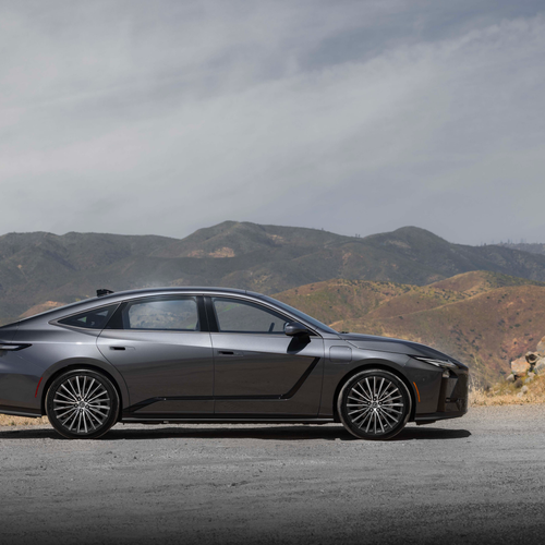 2026 Lexus ES 350e Luxury Executive Sonic Grey Side View