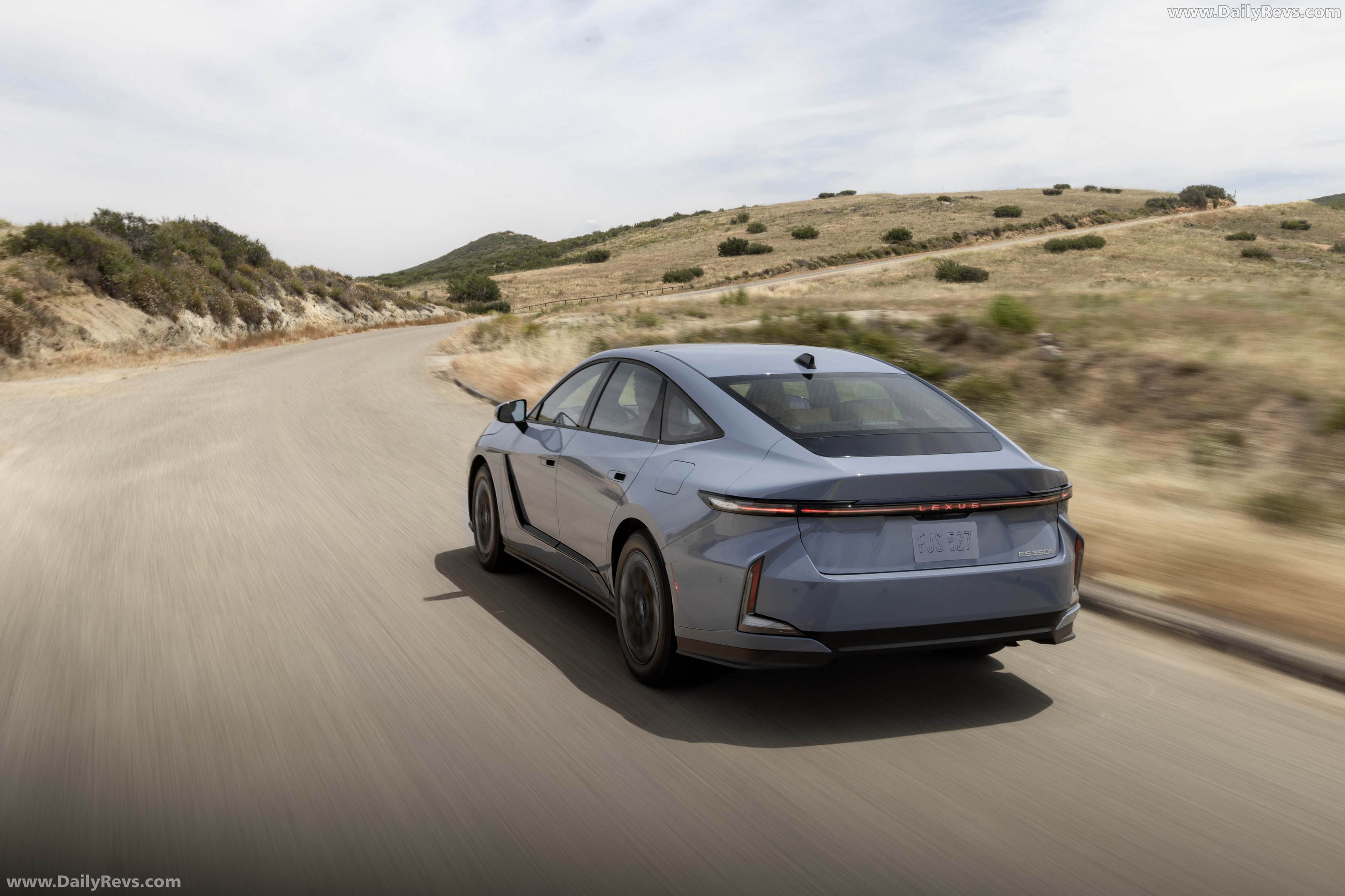 2026 Lexus ES 350H Premium Plus Skylight Blue Rear View