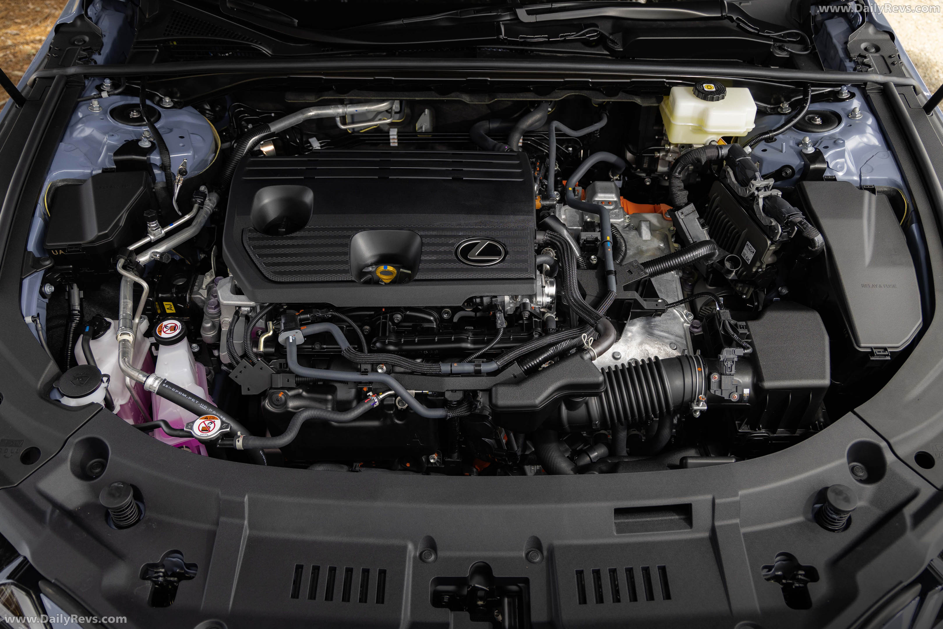 2026 Lexus ES 350H Premium Plus Skylight Blue Engine